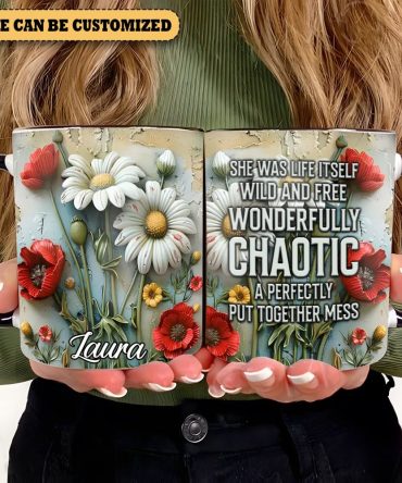 Beautiful Flowers  - Personalized Flowers Accent Mug