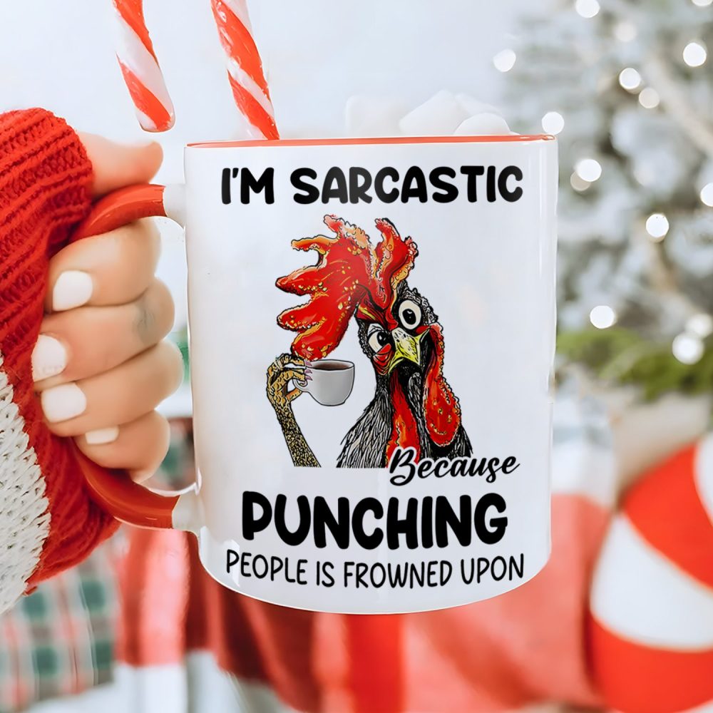 I'M Sarcastic - Chicken Accent Mug - Image 2