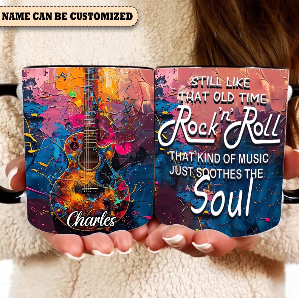 Still Like That Old Time - Personalized Guitar Accent Mug - Image 3