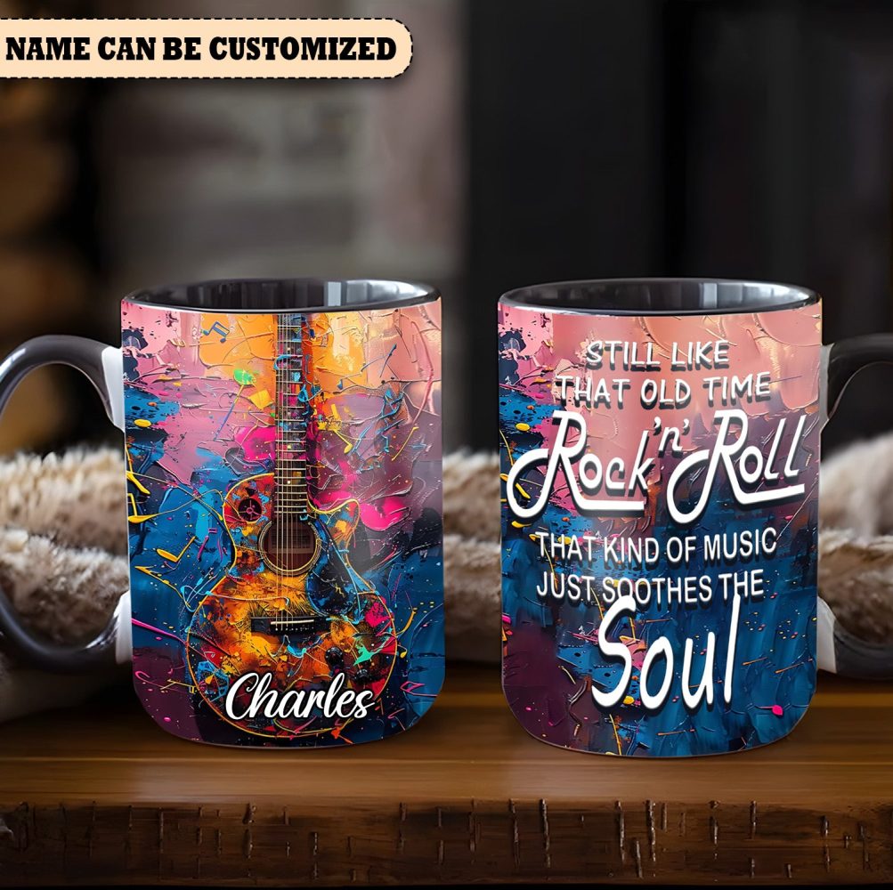 Still Like That Old Time - Personalized Guitar Accent Mug - Image 4