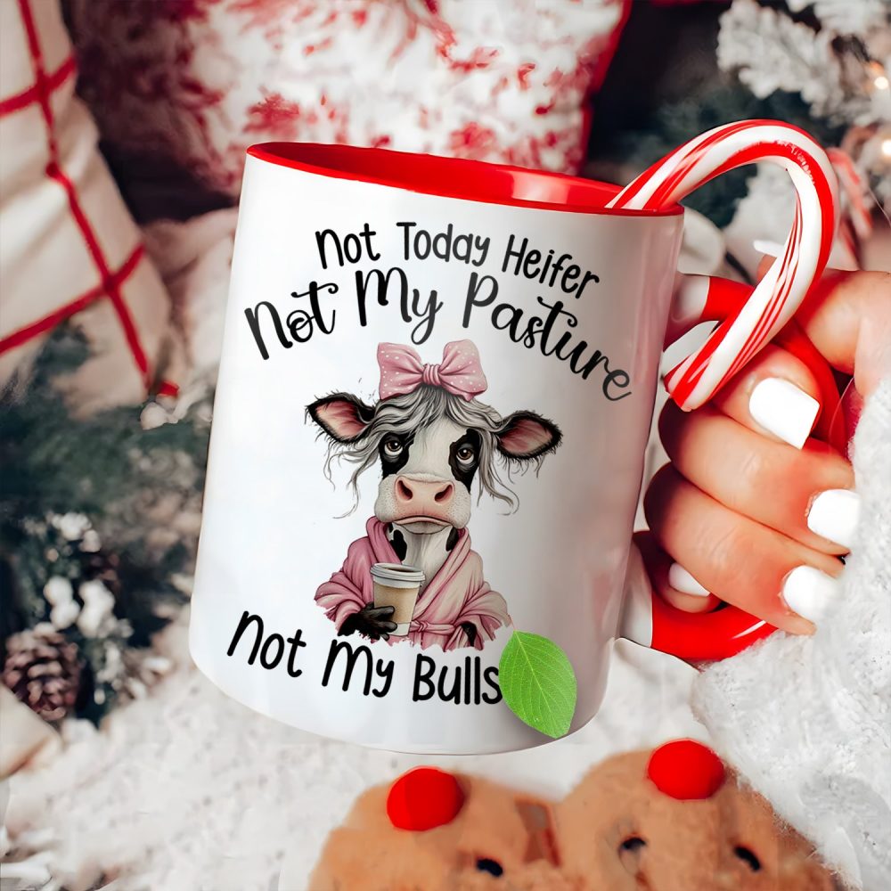 Not Today Heifer - Cow Accent Mug - Image 4
