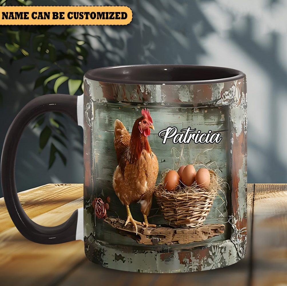 Chicken Eggs - Personalized Chicken Accent Mug - Image 5