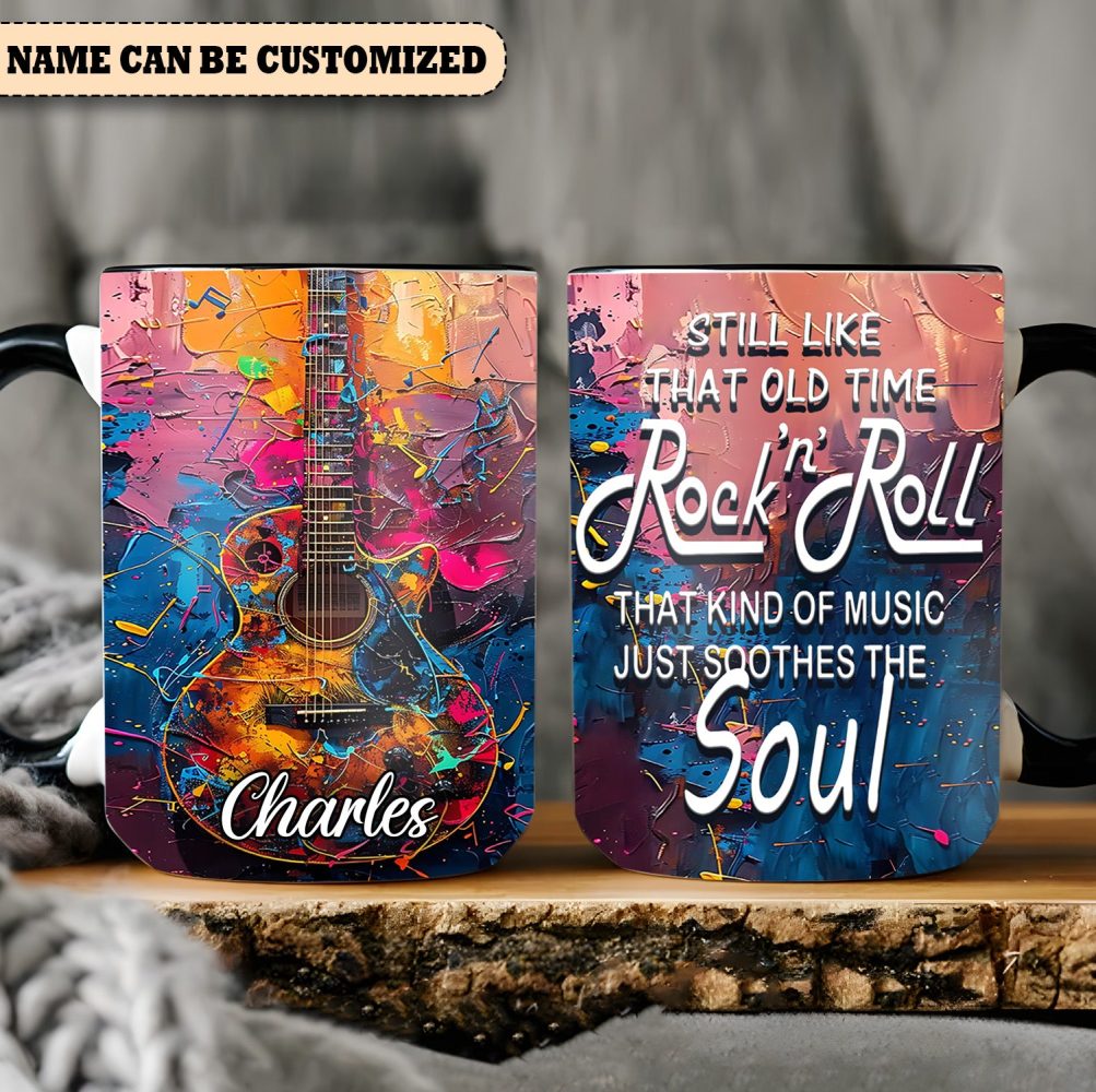 Still Like That Old Time - Personalized Guitar Accent Mug - Image 5