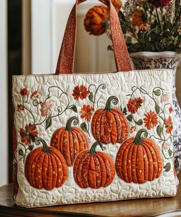 Maple Cheer Quilted Tote Bag