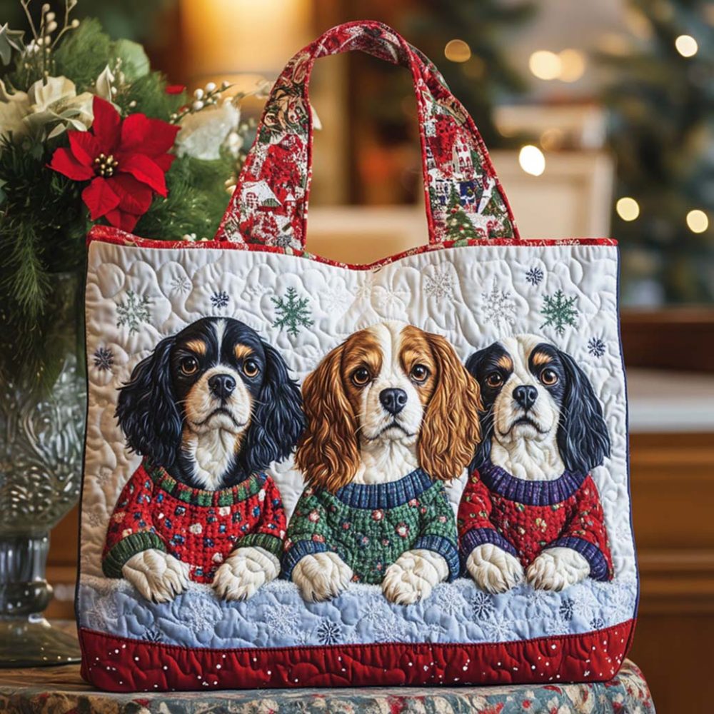 Spaniel Quilted Tote Bag - Image 7