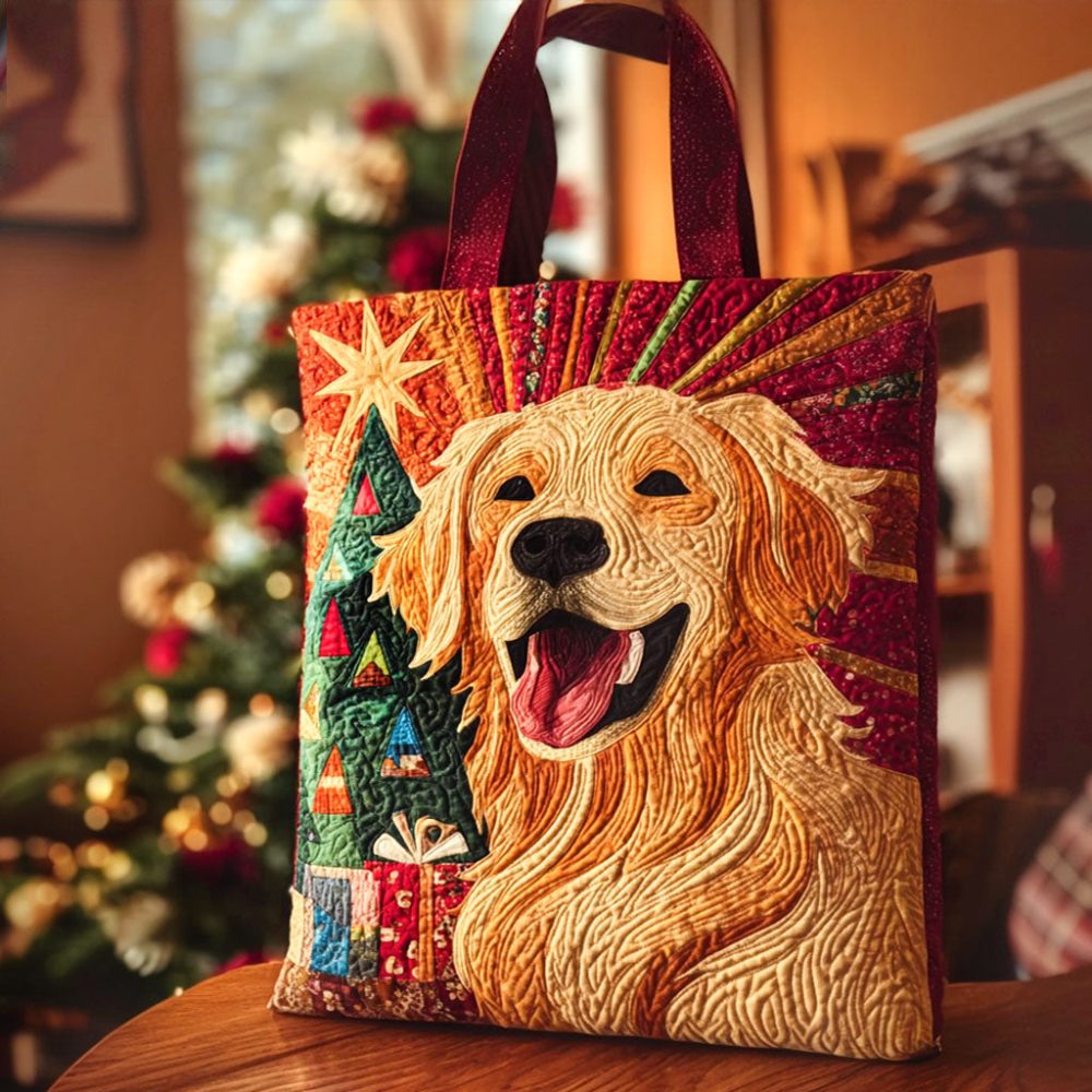 Merry Tail Quilted Tote Bag