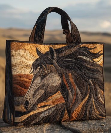 Mustang Spirit Quilted Tote Bag