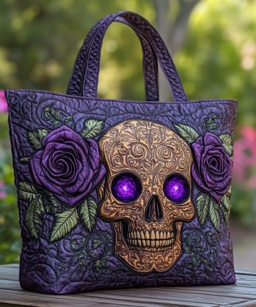 Mystic Glow Quilted Tote Bag