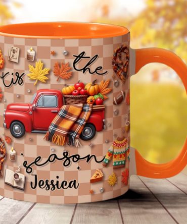 Tis The Season - Personalized Autumn Accent Mug