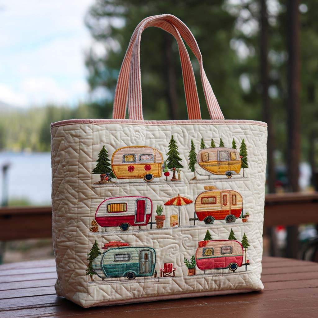 Nature Getaway Quilted Tote Bag