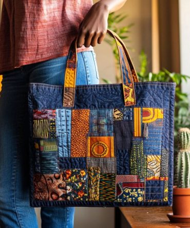 Nomad Soul Quilted Tote Bag