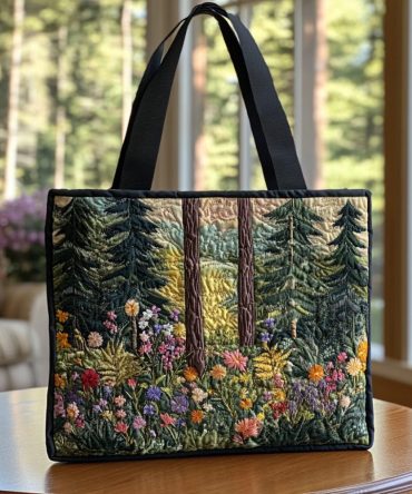 Northwood Dreams Quilted Tote Bag