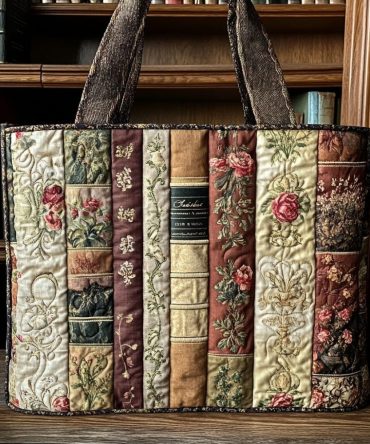 Novel Narratives Quilted Tote Bag