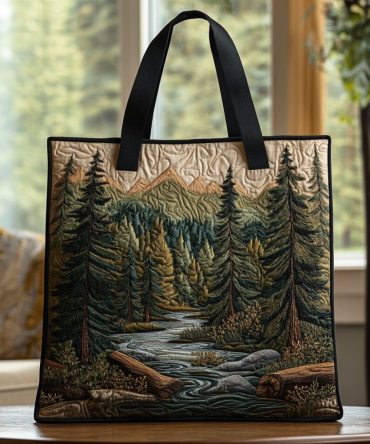 Oak Shadow Quilted Tote Bag