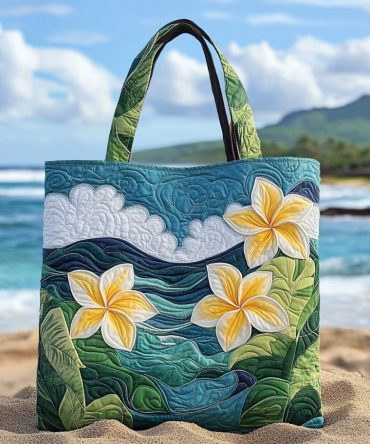 Ocean Breeze Quilted Tote Bag