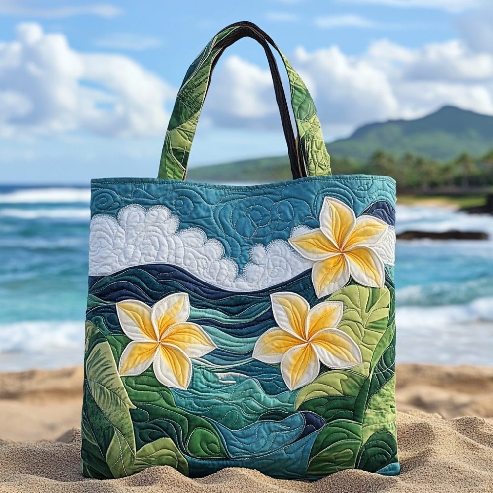Ocean Breeze Quilted Tote Bag