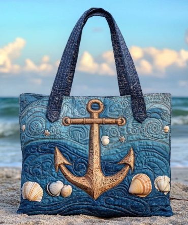 Ocean Charm Quilted Tote Bag