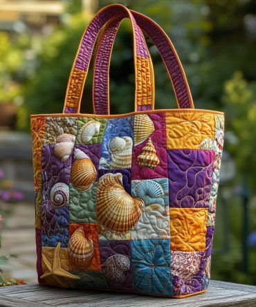 Ocean Jewels Quilted Tote Bag