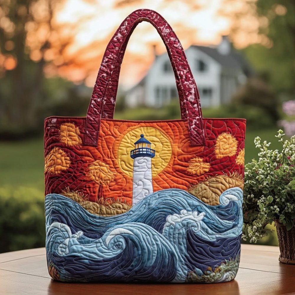 Ocean Watch Quilted Tote Bag
