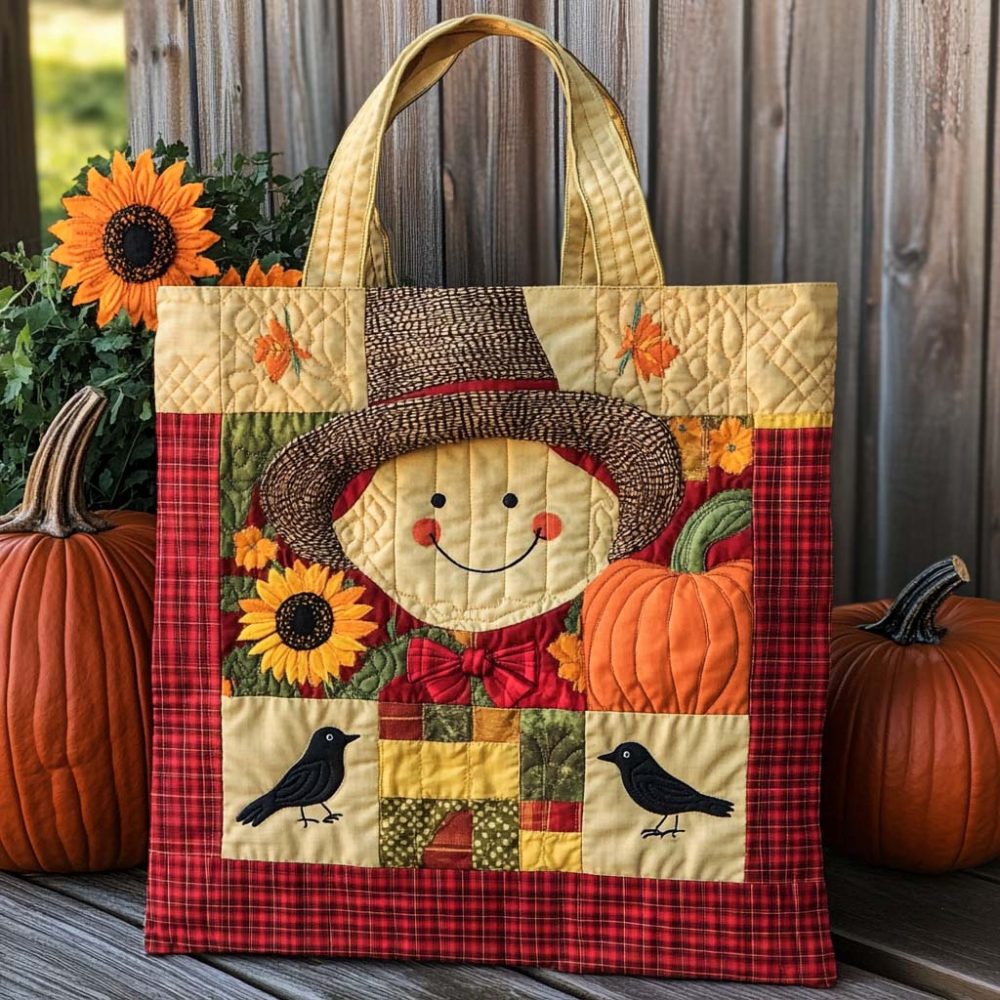 Patchfield Smile Quilted Tote Bag