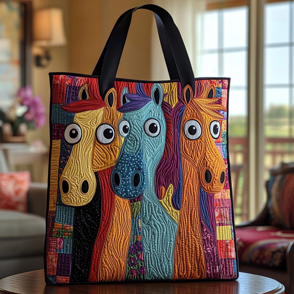 Patchwork Spirit Quilted Tote Bag