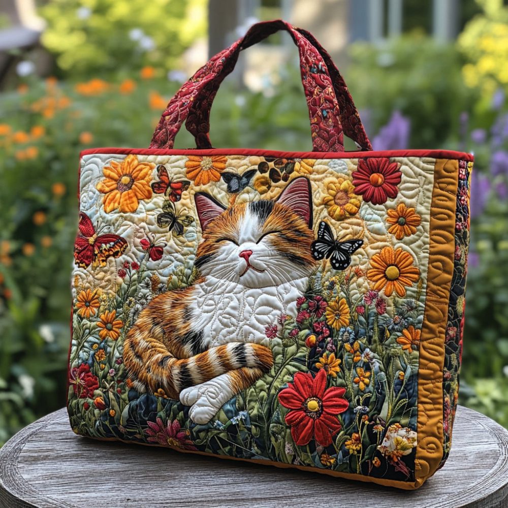Paw Haven Quilted Tote Bag