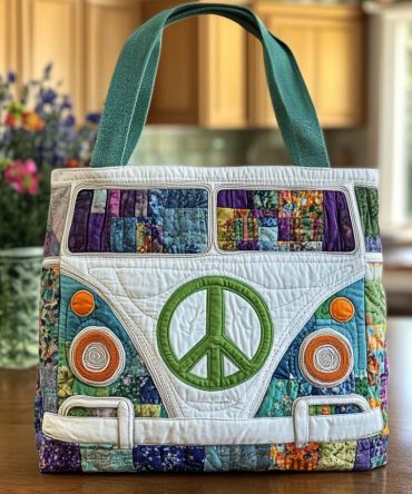 Peaceful Journey Quilted Tote Bag
