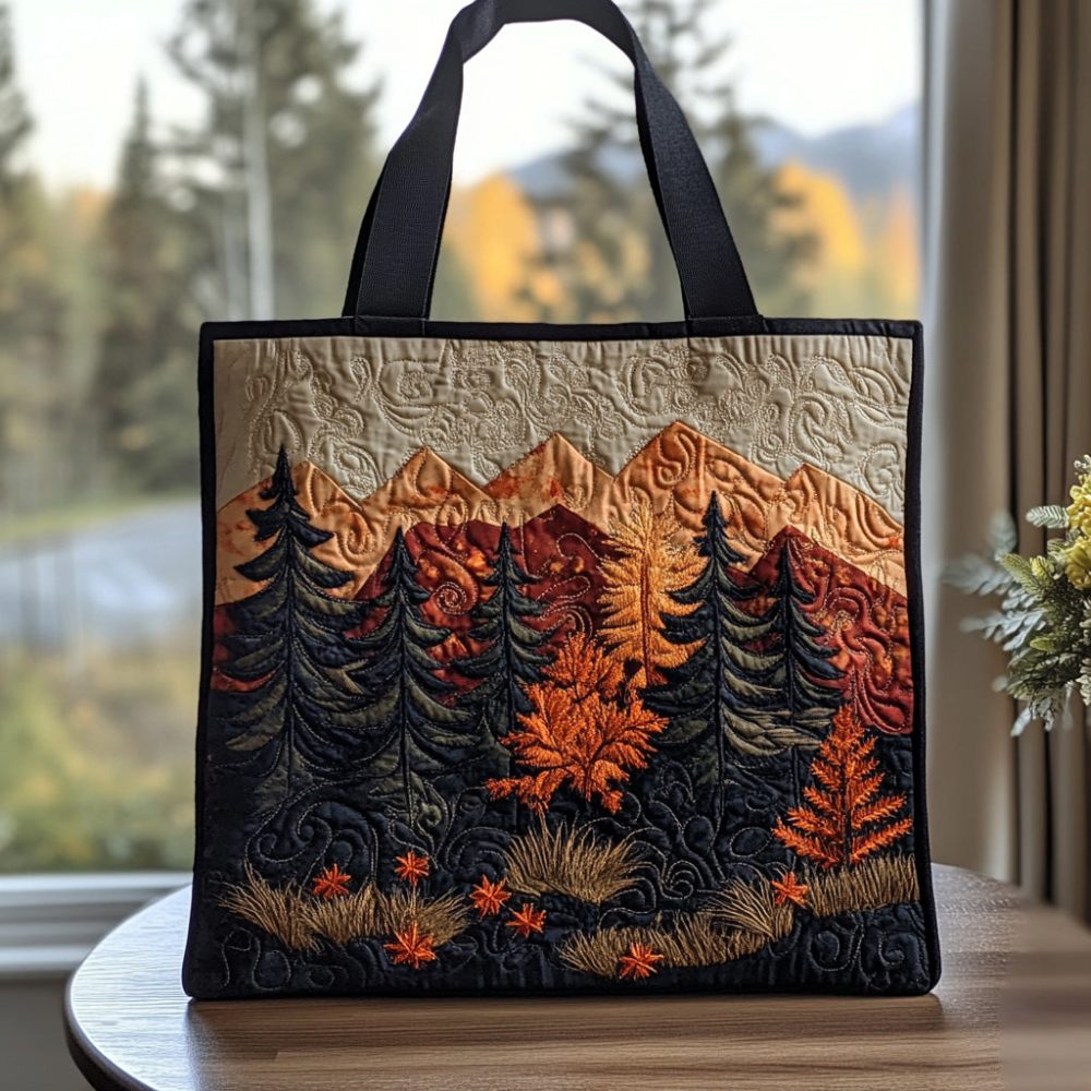 Pinecone Hollow Quilted Tote Bag