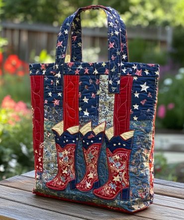 Prairie Belle Quilted Tote Bag