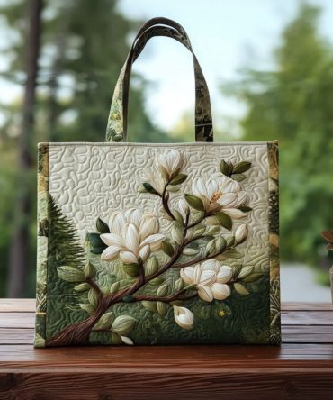Pure Magnolia Quilted Tote Bag