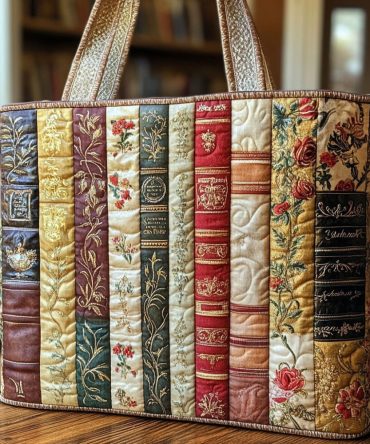 Reading Nook Quilted Tote Bag