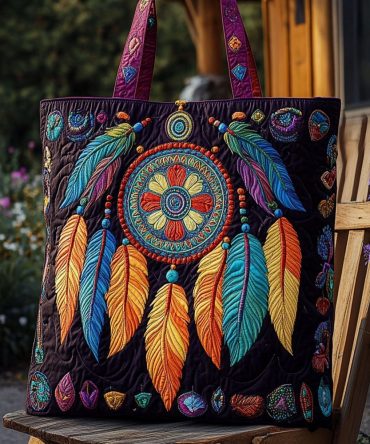 Restful Weave Quilted Tote Bag