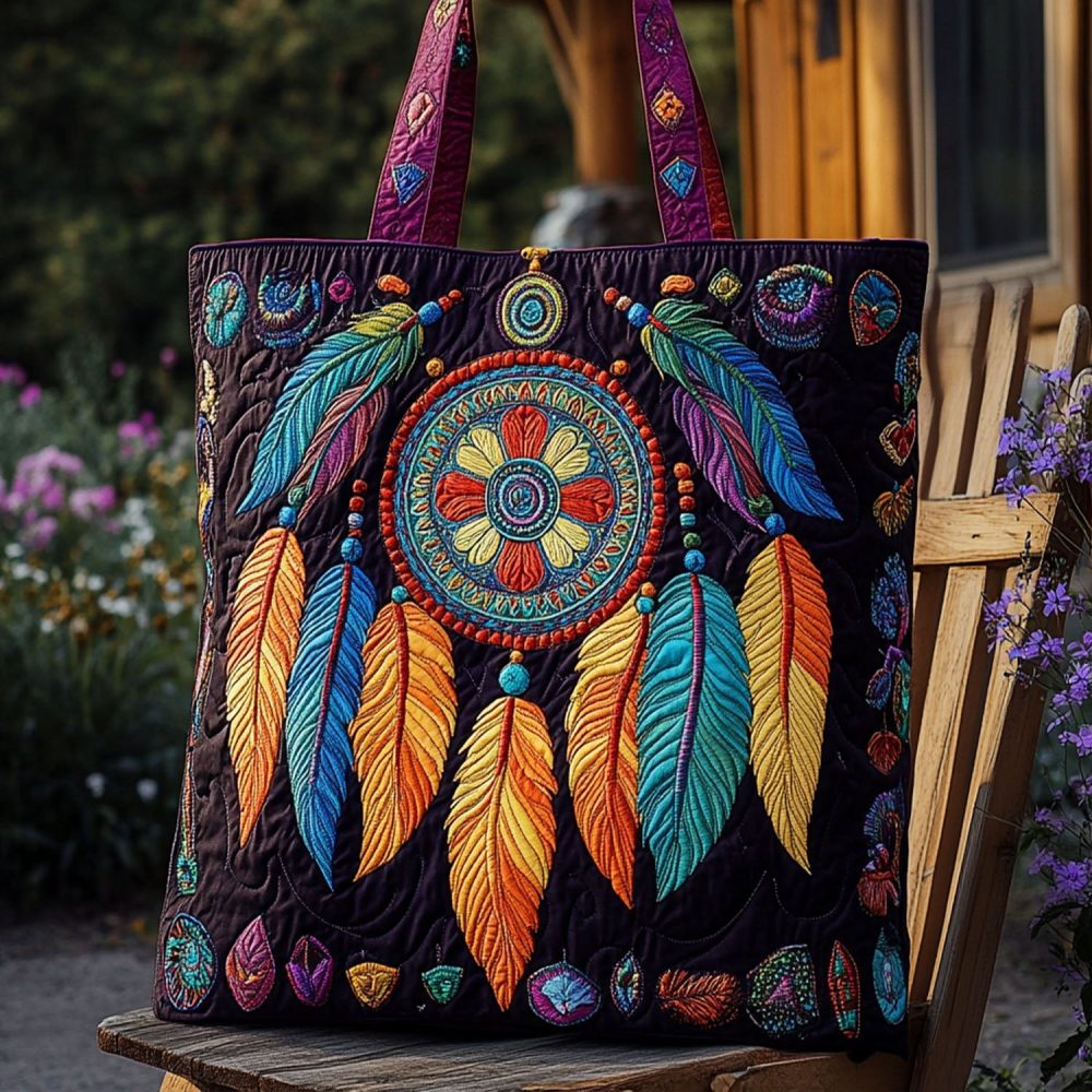 Restful Weave Quilted Tote Bag