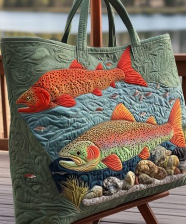 River Spirit V2 Quilted Tote Bag