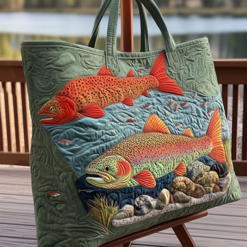 River Spirit V2 Quilted Tote Bag