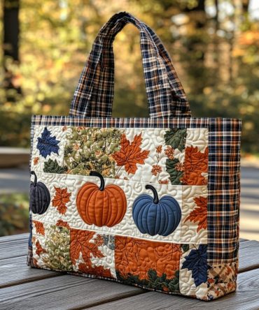 Rustic Charm Quilted Tote Bag