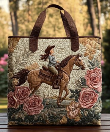 Rustic Rodeo Quilted Tote Bag