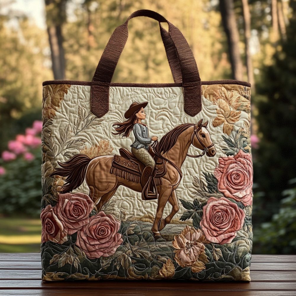 Rustic Rodeo Quilted Tote Bag