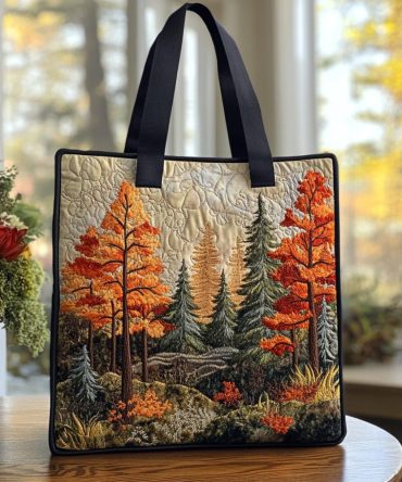 Rustic Trail Quilted Tote Bag
