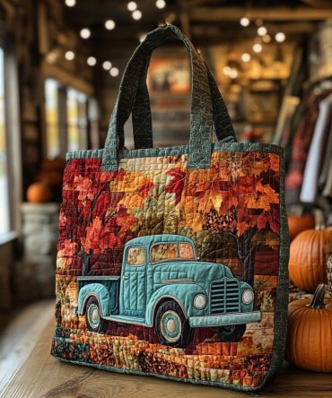 Rusty Charm Quilted Tote Bag