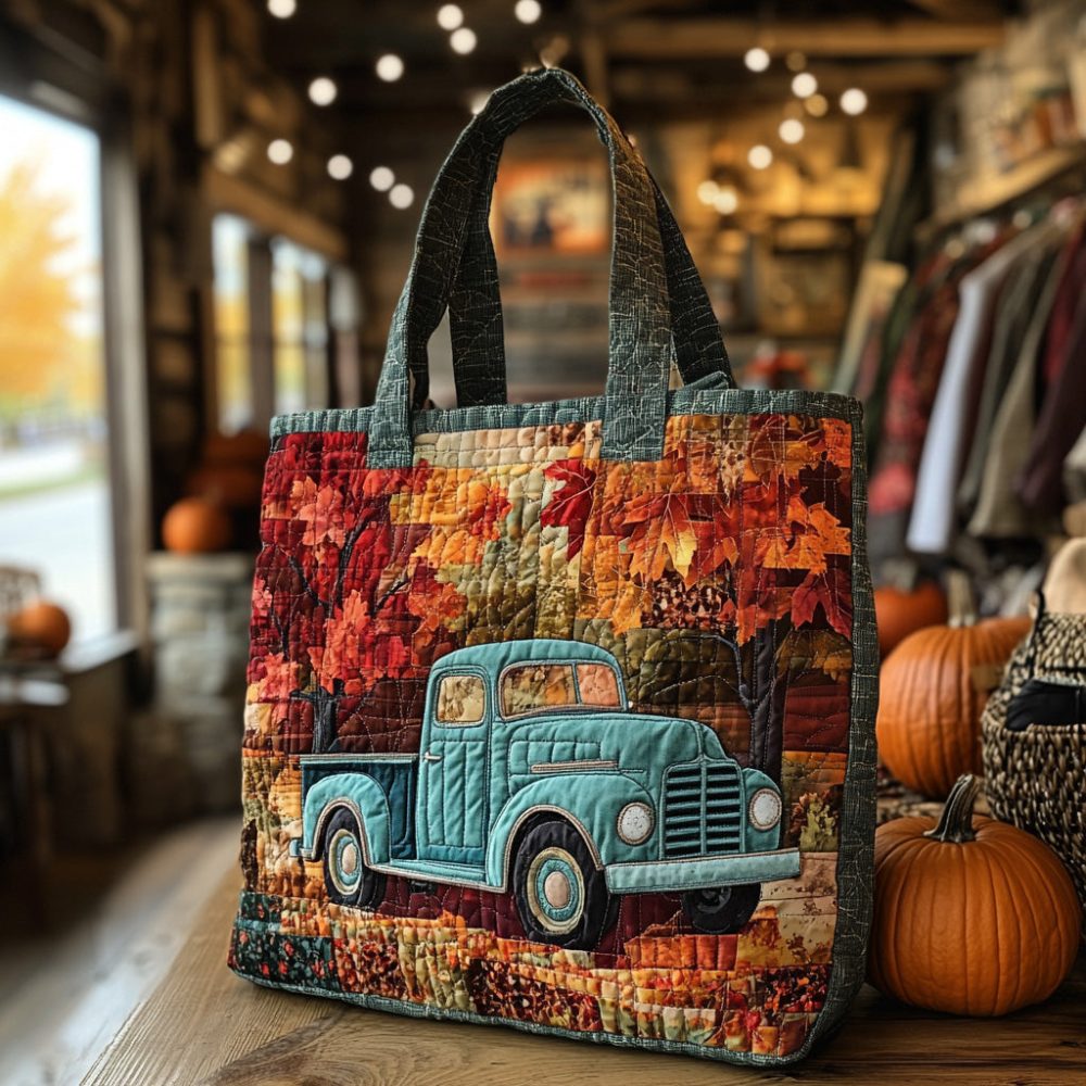 Rusty Charm Quilted Tote Bag