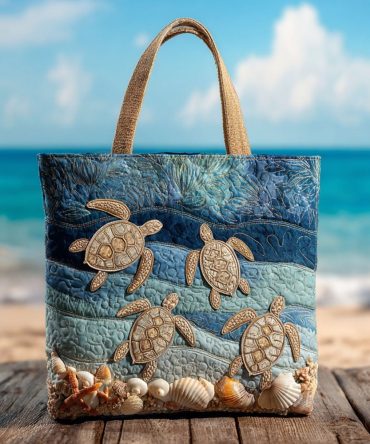 Sandy Trails Quilted Tote Bag