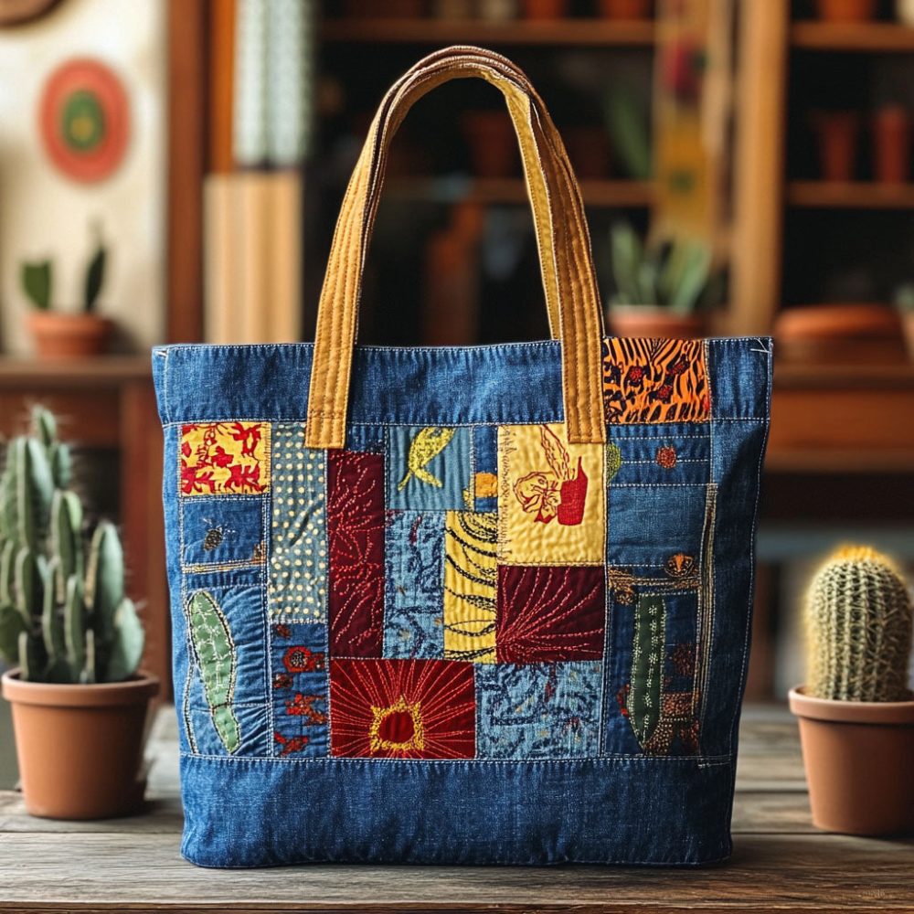 Savannah Mosaic Quilted Tote Bag