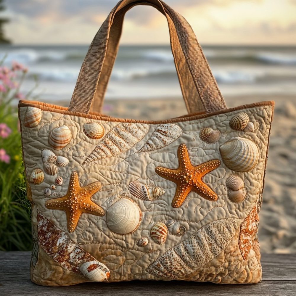 Sea Breeze Quilted Tote Bag