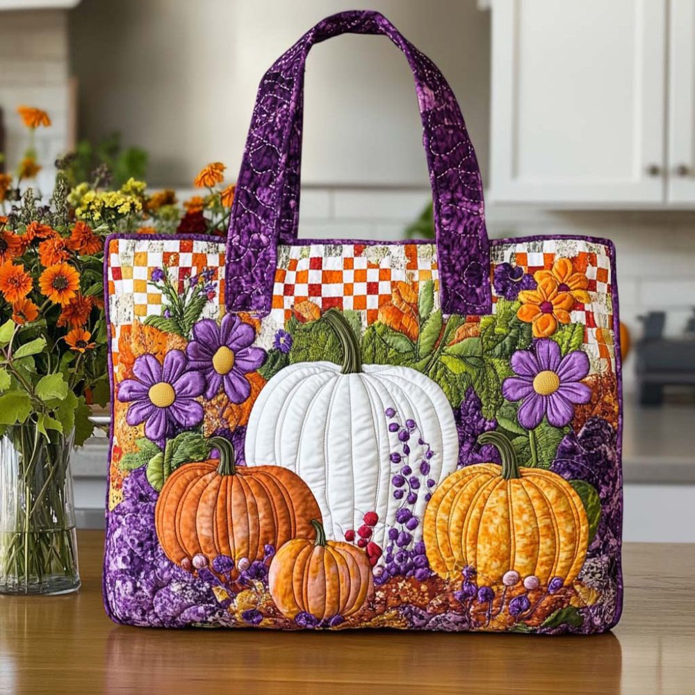 Season Glow Quilted Tote Bag