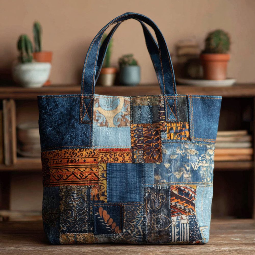 Serengeti Vibes Quilted Tote Bag