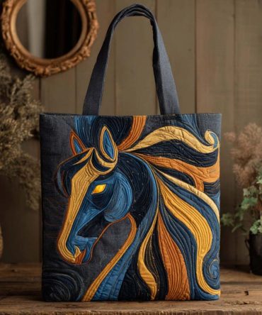 Solar Steed Quilted Tote Bag