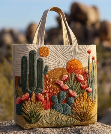 Sonoran Whirl Quilted Tote Bag