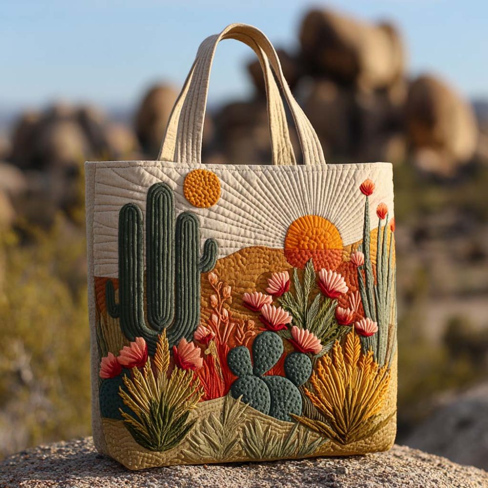 Sonoran Whirl Quilted Tote Bag