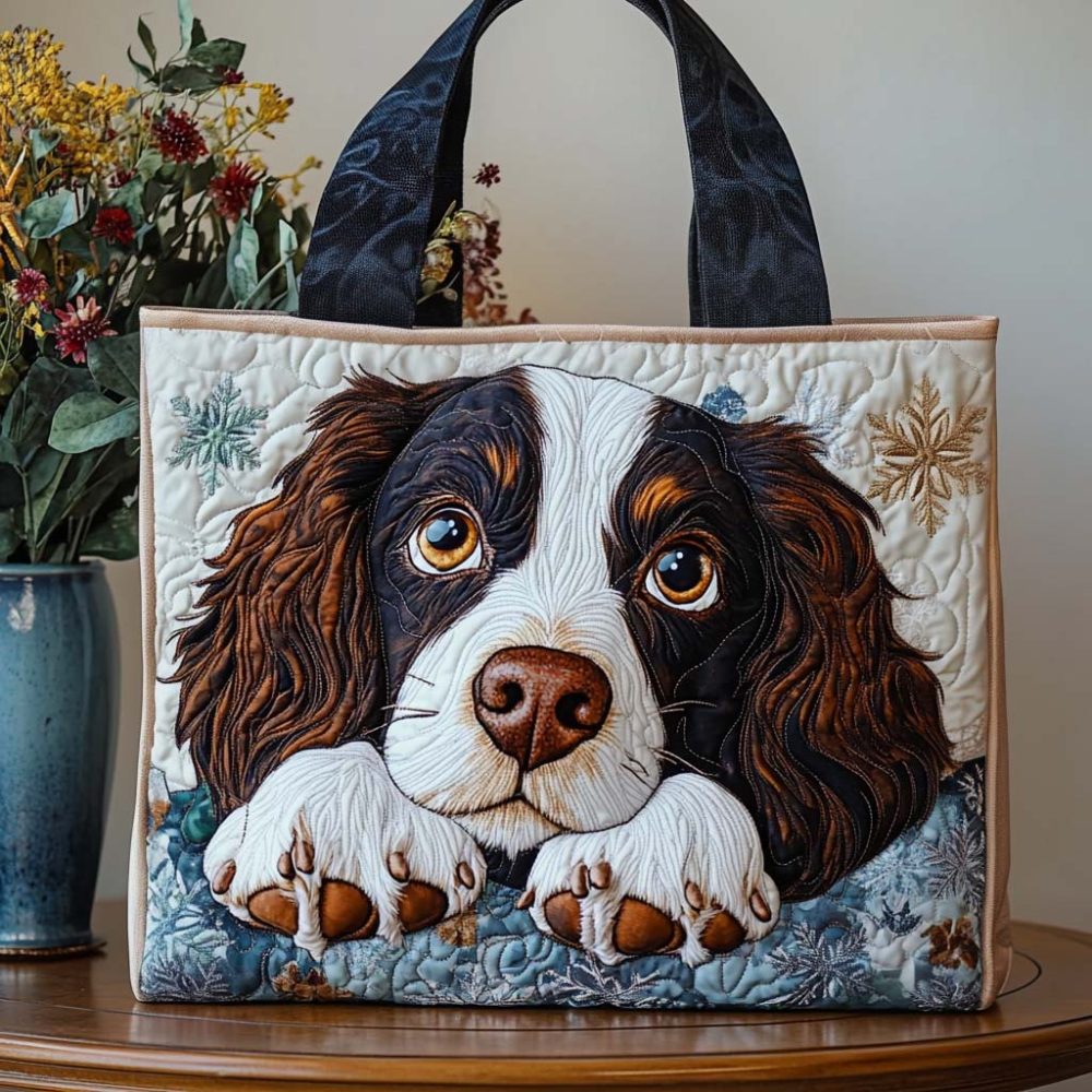 Spaniel Quilted Tote Bag - Image 8